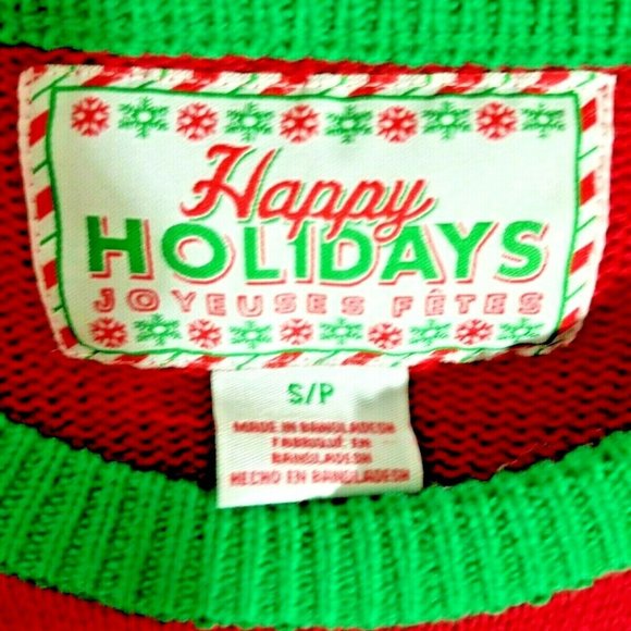 Ugly Christmas Sweater With Lights Santa Clause - Picture 3 of 6